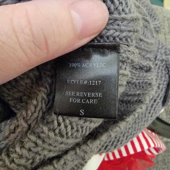 Harmonic Gray Y2K Sweater with Pockets and hood, NWT, Size M, $35 New Old Stock - Picture 8 of 9